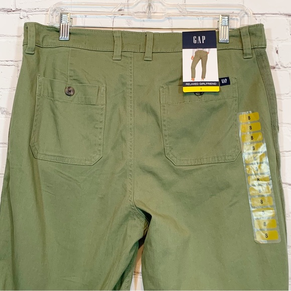 Gap Relaxed Girlfriend Pants Green - Picture 5 of 8